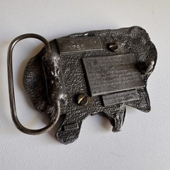 Vintage HARLEY DAVIDSON motorcycle BRASS bronze Belt Buckle EAGLE 1991 Limited