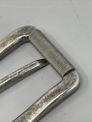 Heavy Duty Vintage Silver Single Prong Roller Leather Belt Buckle For 40MM Strap