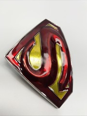 Superman Belt Buckle Mens Red Yellow Logo Shield Emblem Metal DC Comics / CPGA