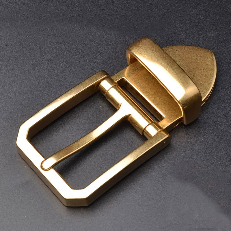 Solid Brass Belt Buckle Men&rsquo;s Pin Belt Buckles Fits For 1.5 inches Belt Gift