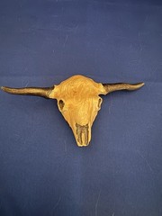 Vintage 1980 Great American Buckle Co Steer Skull Numbered Limited Edition #496
