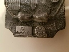Siskiyou 1989 Belt Buckle Q-85 / S Horses 3 Dimensional USA Made Oregon