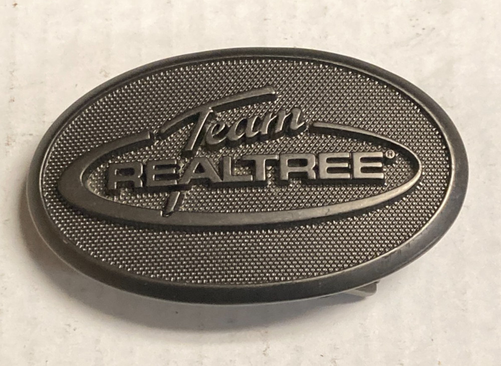 Team Realtree Hunting Accessories Duck Dynasty Advertisement Belt Buckle
