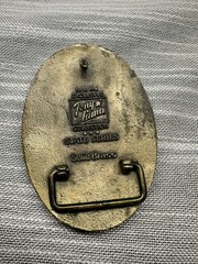 vintage STATE OF TEXAS belt buckle TONY LAMA lone star WESTERN Rodeo BRASS