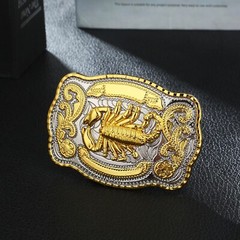 Western Scorpion Cowboy Cowgirl Rodeo Scorpio Unisex Large Gold Tone Belt Buckle