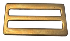 US Military Belt Buckle Gold Plated Slotted Red Brass Class 1 Type I 2.25&Prime; USMC