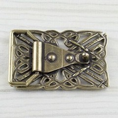 Celtic Belt Buckle Heart Knot Brass Interchangeable Buckle GS5385