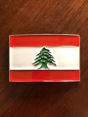 Lebanese Flag Lebanon Beirut Middle East Metal Unisex Men’s Belt Buckle
