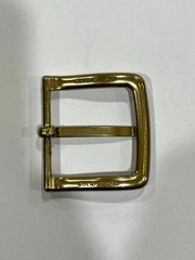 Solid Brass Raw Brass Belt Buckle Made in Italy Fits 1.57&Prime; Belt Strap