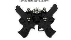 Skull Belt Buckle Tattoo Mens Women Silver Metal Blinged Halloween Party Costume
