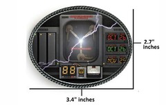Flux Capacitior Back To The Future Belt Buckle Pewter Metal Limited Edition