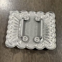 Southwestern Style Turquoise Concho Belt Buckle Western Boho Silver
