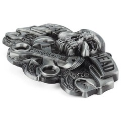 Metal Zinc Alloy Belt Buckle Western Cowboy Gear Head Skull Casual Fashion Style