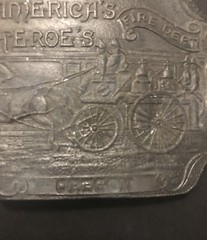 Vintage America’s Hero’s Fire Department Belt Buckle, Oregon