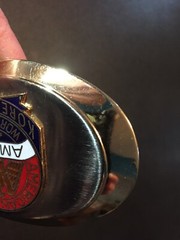 AM Vets Belt Buckle Korea Vietnam WW II