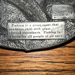 1985 SISKIYOU BUCKLE CO. I&rsquo;d Rather Be Fishing Belt Buckle USA Made Vintage M-30