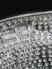 Robert Lee Morris Studio Unisex 925 Sterling Silver Swirl Design Belt Buckle