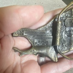 Men&rsquo;s Western Eagle Bird Belt Buckle Silver Tone Metal Antique Finish H506