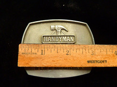 Vintage Handyman Club Of America Life Member Belt Buckle 1996