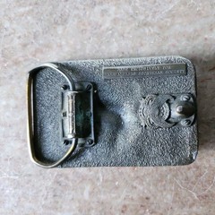 Vintage 1988 BASS Bass Anglers Sportsman Society Brass Belt Buckle USA Made 3×2&Prime;
