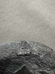 1991 Vintage Pewter Belt Buckle Carpenter Woodwork Saw Blade Pattern