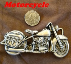 Guns Motorcycle Superman Maple HUGE RODEO BIG COWBOY WESTERN SHINE BELT BUCKLE