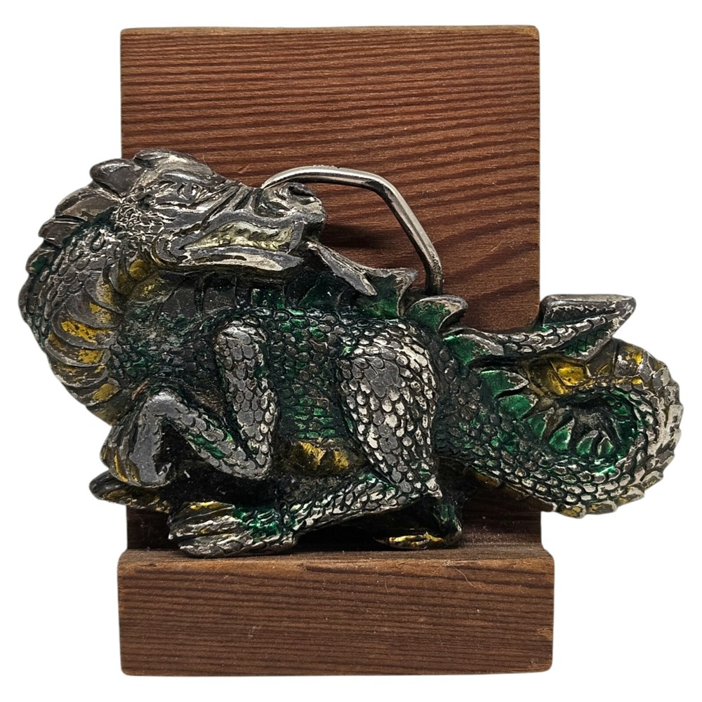 Dragon Belt Buckle 1984 Baron Gothic Mythical Medieval H1422 Great American Co