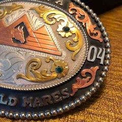 Frontier Brand WSQHA Q.H. Quarter Horse 2 Year Old Mares Trophy Belt Buckle