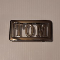 TOM Custom Personalized Name Belt Buckle -Put your name or word on Buckle