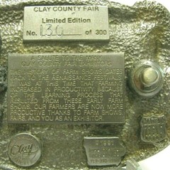 Clay County Fair Spencer Iowa Tractor Combine 1991 Belt Buckle Limit Ed 130/300