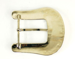Western Clear Rhinestone silver tone belt buckle