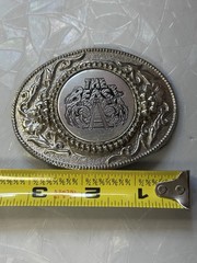 Rare Vintage Kings Island The Beast Roller Coaster Amusement Park Belt Buckle