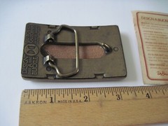 RARE Vintage KAWASAKI Belt Buckle by Design-A-Buckle, 3-1/4&Prime; x 2&Prime;, USA, NEW