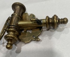 Solid Brass Vintage 1970s Tobacco Pipe Belt Buckle