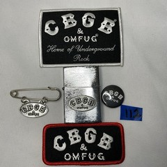 CBGB & OMFUG Lighter Patches Button Pin Lot Vintage Punk