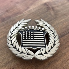 Famous Stars and Straps 8387 American Dream Cadillac USA Flag Chrome Belt Buckle