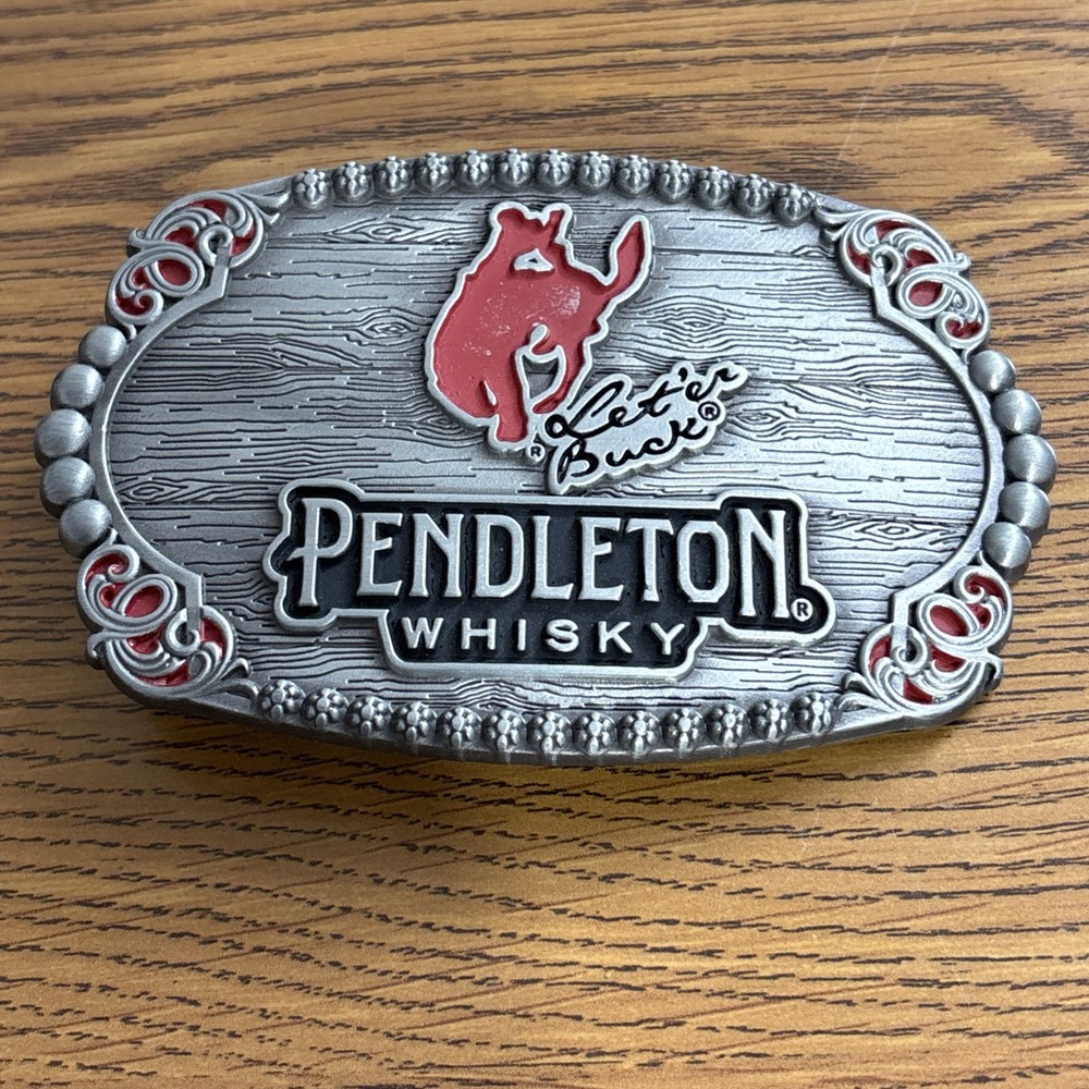 Pendleton Whiskey Belt Buckle 2023 Montana Silversmiths Cowboy Limited Edition