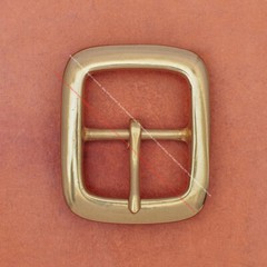 SOLID BRASS QUALITY HEAVY CENTER BAR LEATHERCRAFT BELT BUCKLE REPLACEMENT 42MM