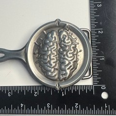 SMC LLC 2005 Metal Belt Buckle Brain Skillet Design Made in China
