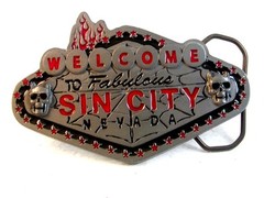 2005 Welcome to Fabulous Sin City Nevada Belt Buckle