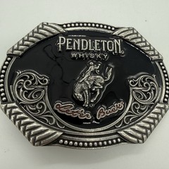 Pendleton Whisky Western Belt Buckle Let&rsquo;er Buck Montana Silversmiths 2020