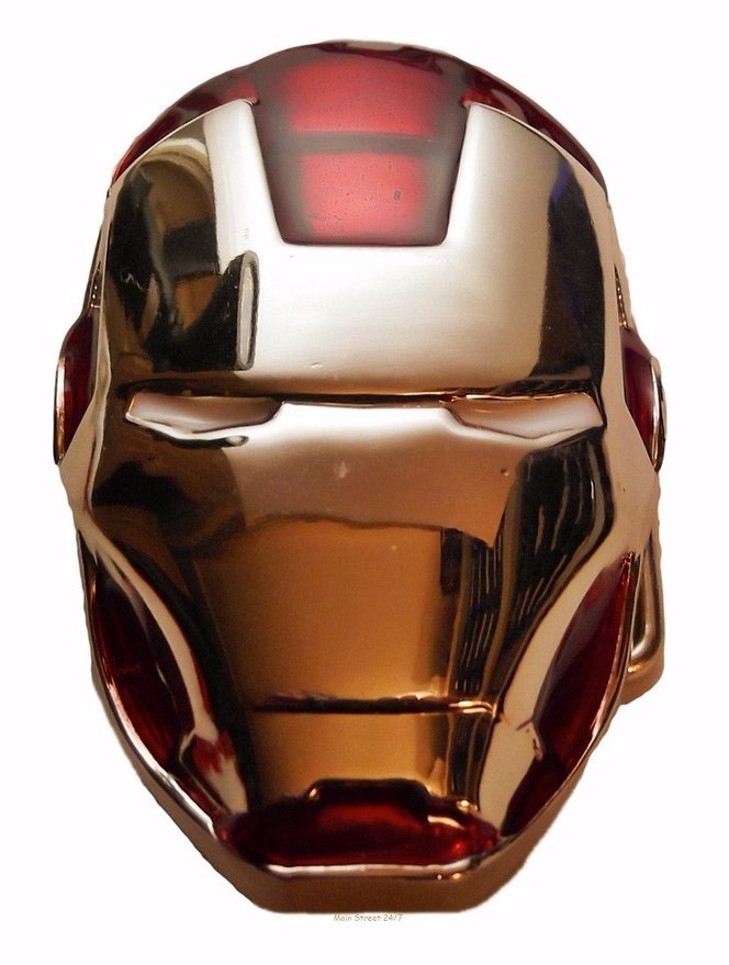 IRON MAN Helmet Enamel Finish Metal BELT BUCKLE
