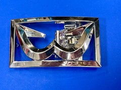 Unique See Through Dual Hook Pattern Silver Color Reflective Belt Buckle
