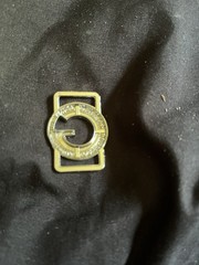 Men&rsquo;s Gold Tone Metal Initial « G » Logo Belt Buckle Textured Fits 1.5in