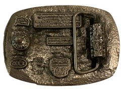 U.S. ARMY BELT BUCKLE VINTAGE 1991 BERGAMOT DETAILED PEWTER BUCKLES