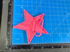 Pink Girlie Star Shaped Cutout Kids Women&rsquo;s Fun Bright Large Belt Buckle