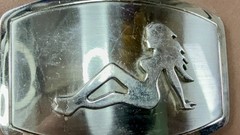 Mud Flap Sexy Girl Woman Silhouette Figure Silver Tone Trucker Biker Belt Buckle