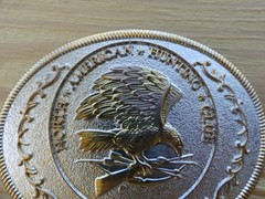 Vintage NAHC Life Member Belt Buckle – North American Hunting Club – Eagle