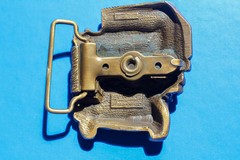 ANDOVER BERGAMOT BRASS WORKS B-38 BELT BUCKLE MOLD 1978 USA Semi Truck Convoy