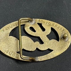 Lee Jeans Brass Belt Buckle 3 ½” x 2” Solid Brass 4060